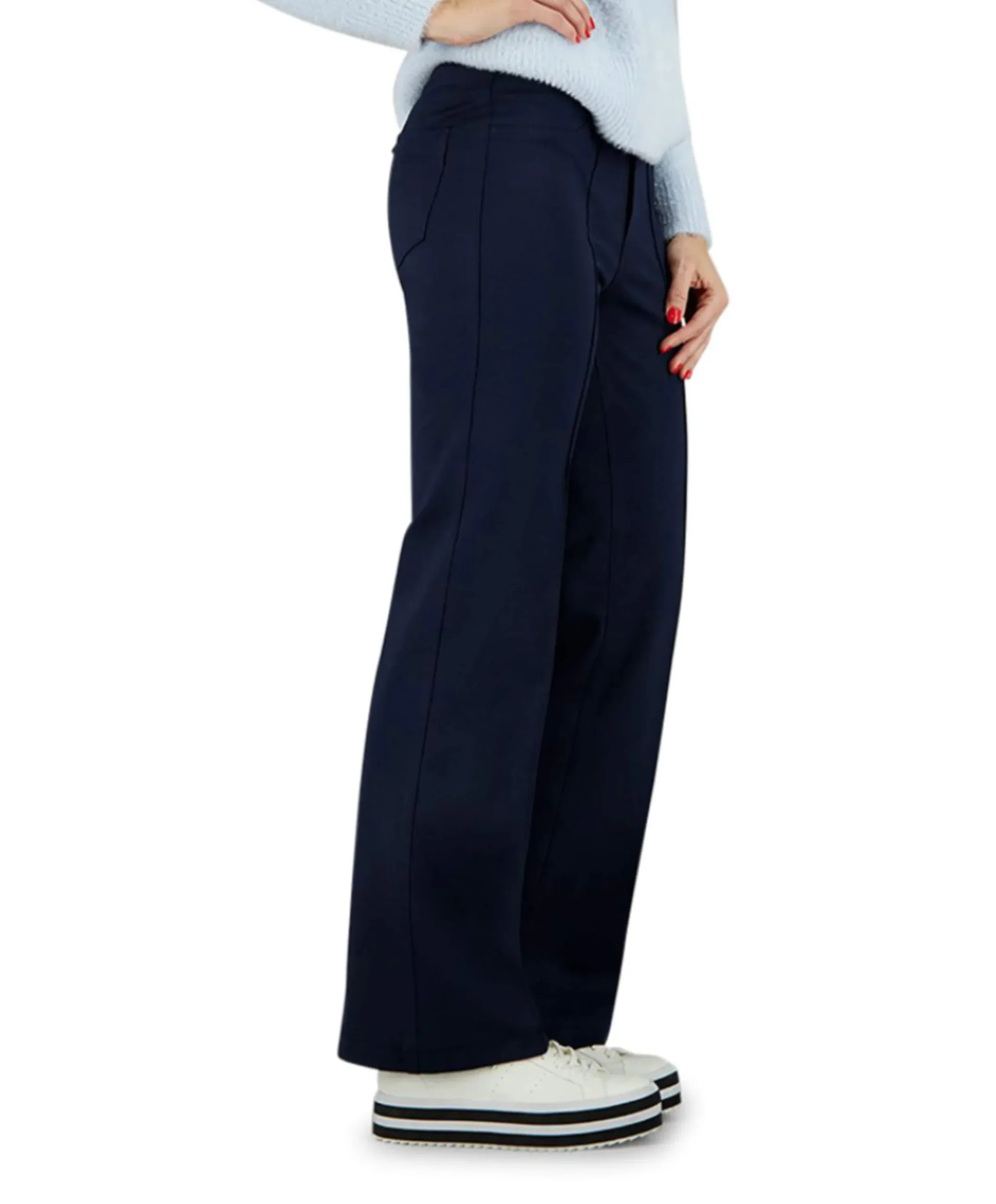 Pull On Slim dames broek blauw