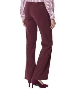 Pull On Slim dames broek bordeaux