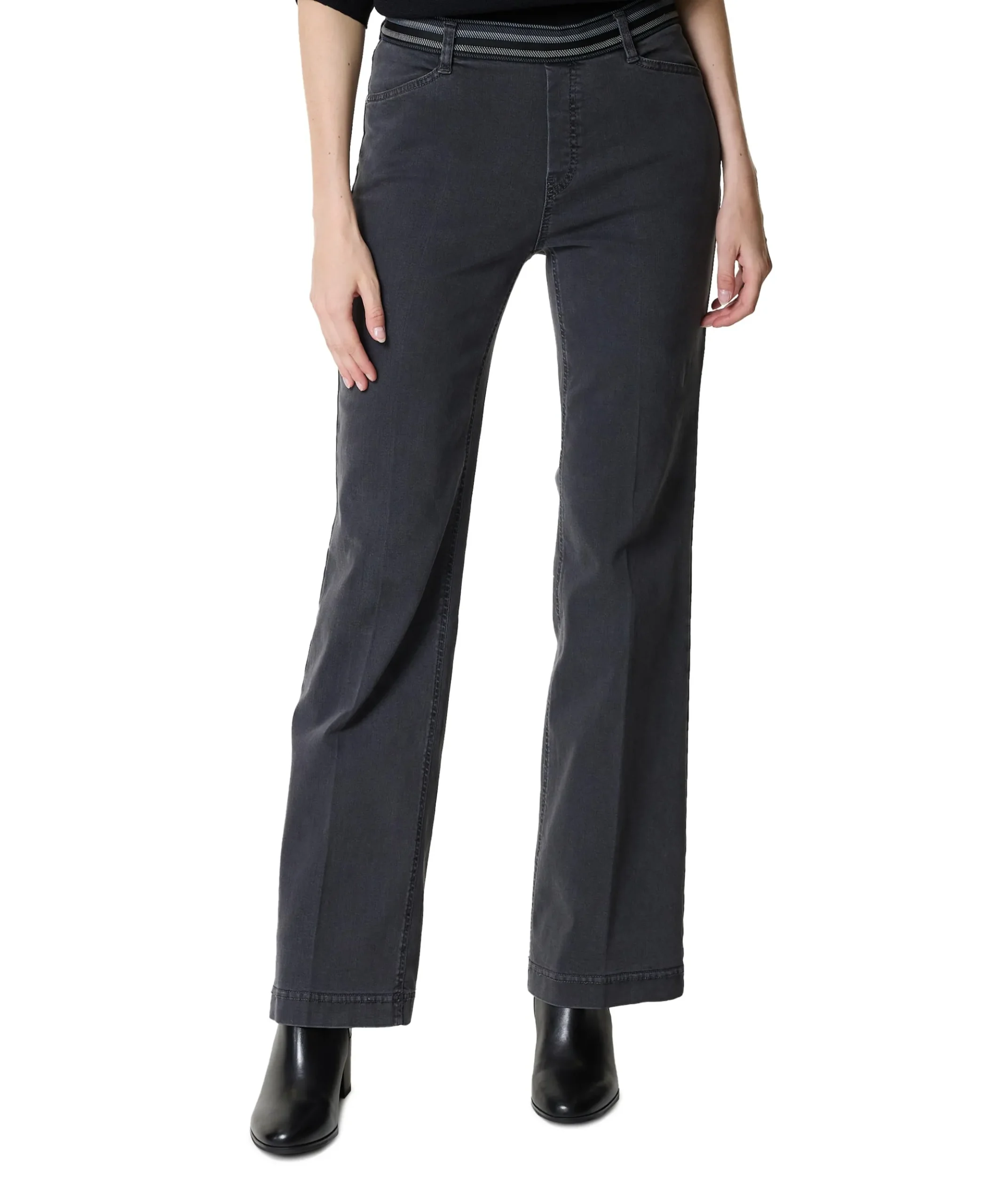 Pull On Slim dames broek grijs