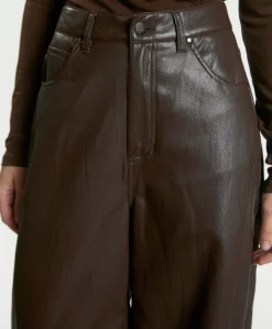 QUIN PU 689 dames broek bruin
