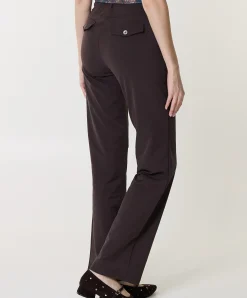 recht TRAVEL dames broek bruin
