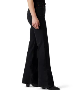 RIBCAGE FLARE H2'26 SLIGHT NIGHT STR dames jeans zwart