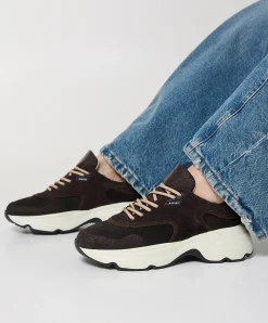 Ross Zay (L) dames sneakers bruin