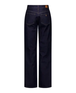 Sage straight dames jeans blauw
