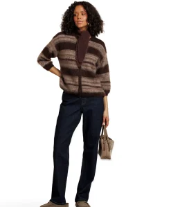 Sage straight dames jeans blauw