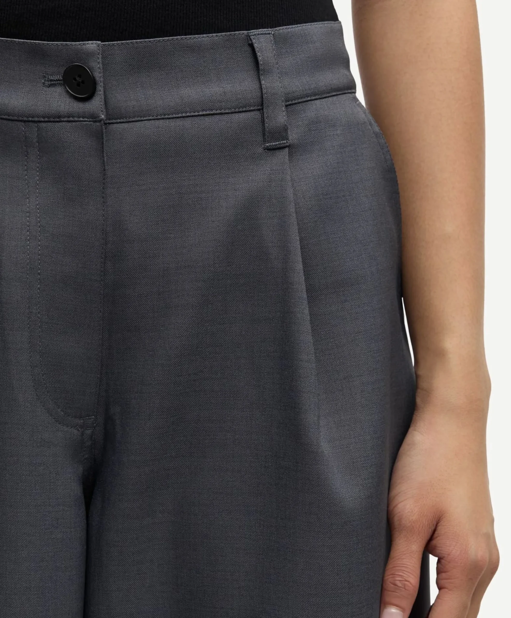SAHARPER PLEAT 16178 dames broek grijs