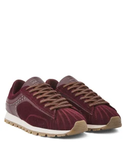 Scott Kyle dames sneakers bordeaux
