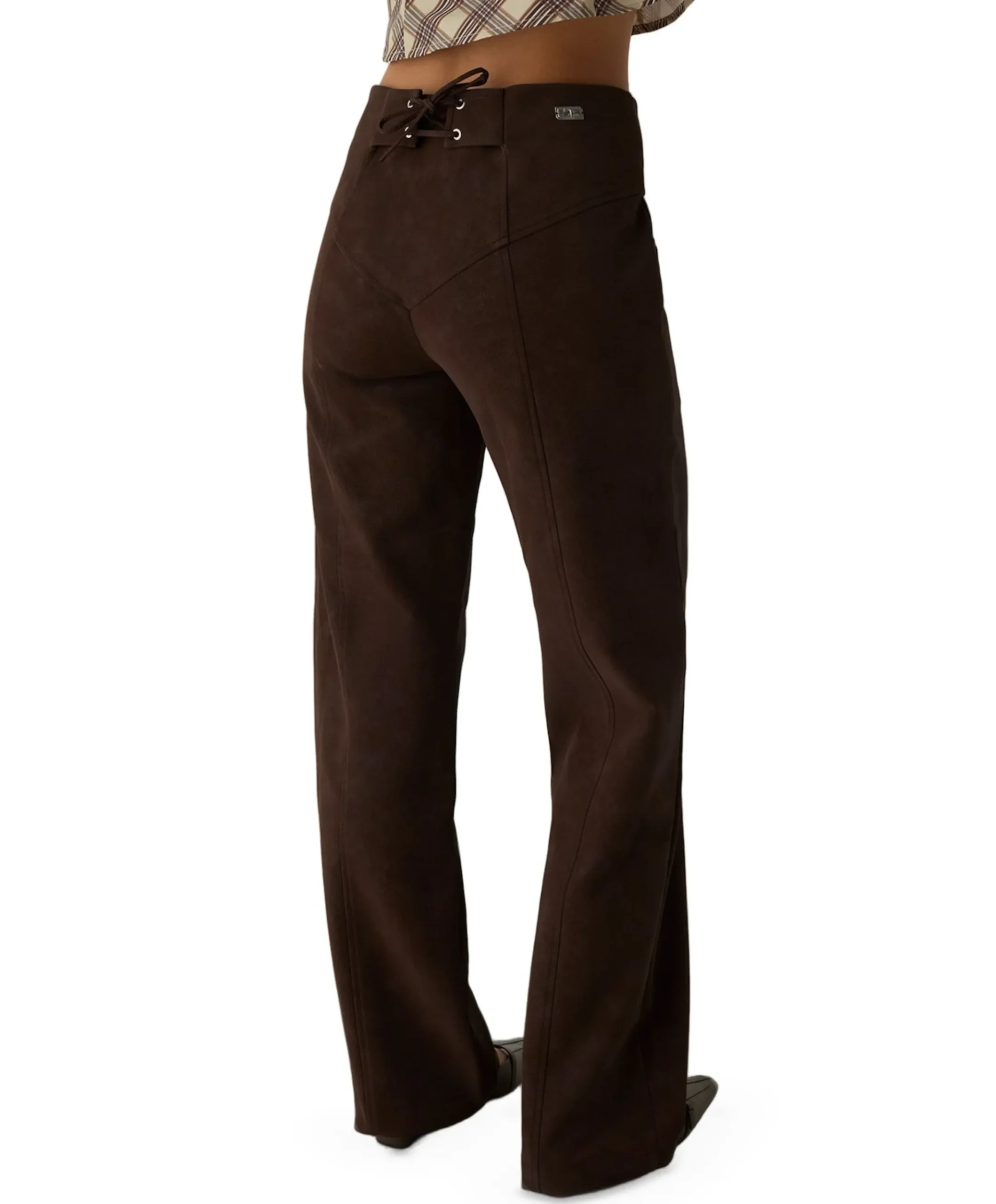 SELAH DARK BROWN dames broek bruin