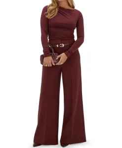SKY dames broek bordeaux