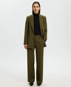 SLFRITA MW WIDE MEL NOOS dames broek groen
