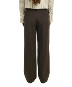 SLFRITA MW WIDE PANT MEL NOOS dames broek bruin