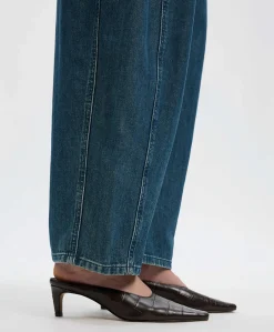 SLWBARREL RELAXED BELLA dames jeans blauw