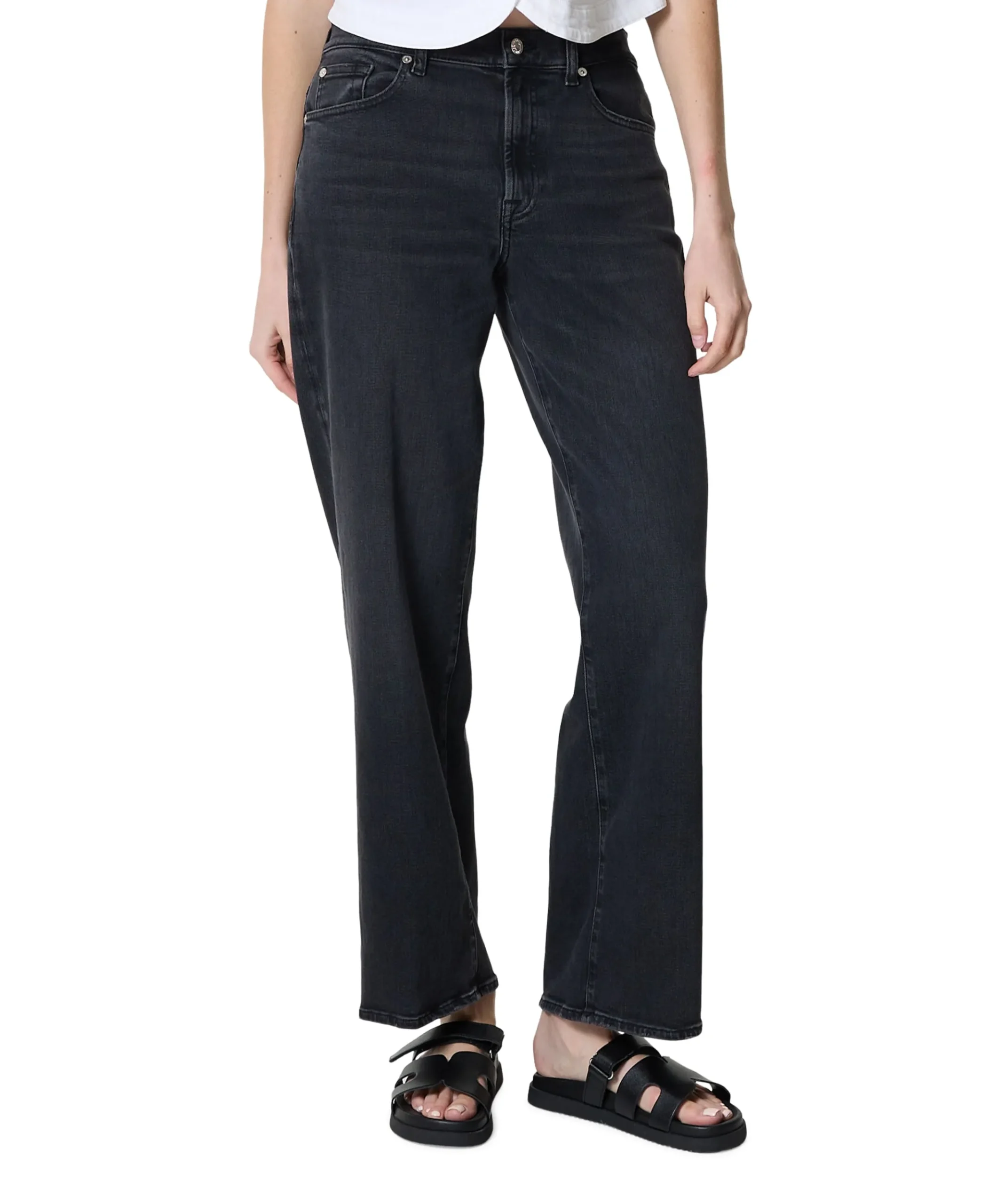 Stovpipe Straight dames jeans zwart