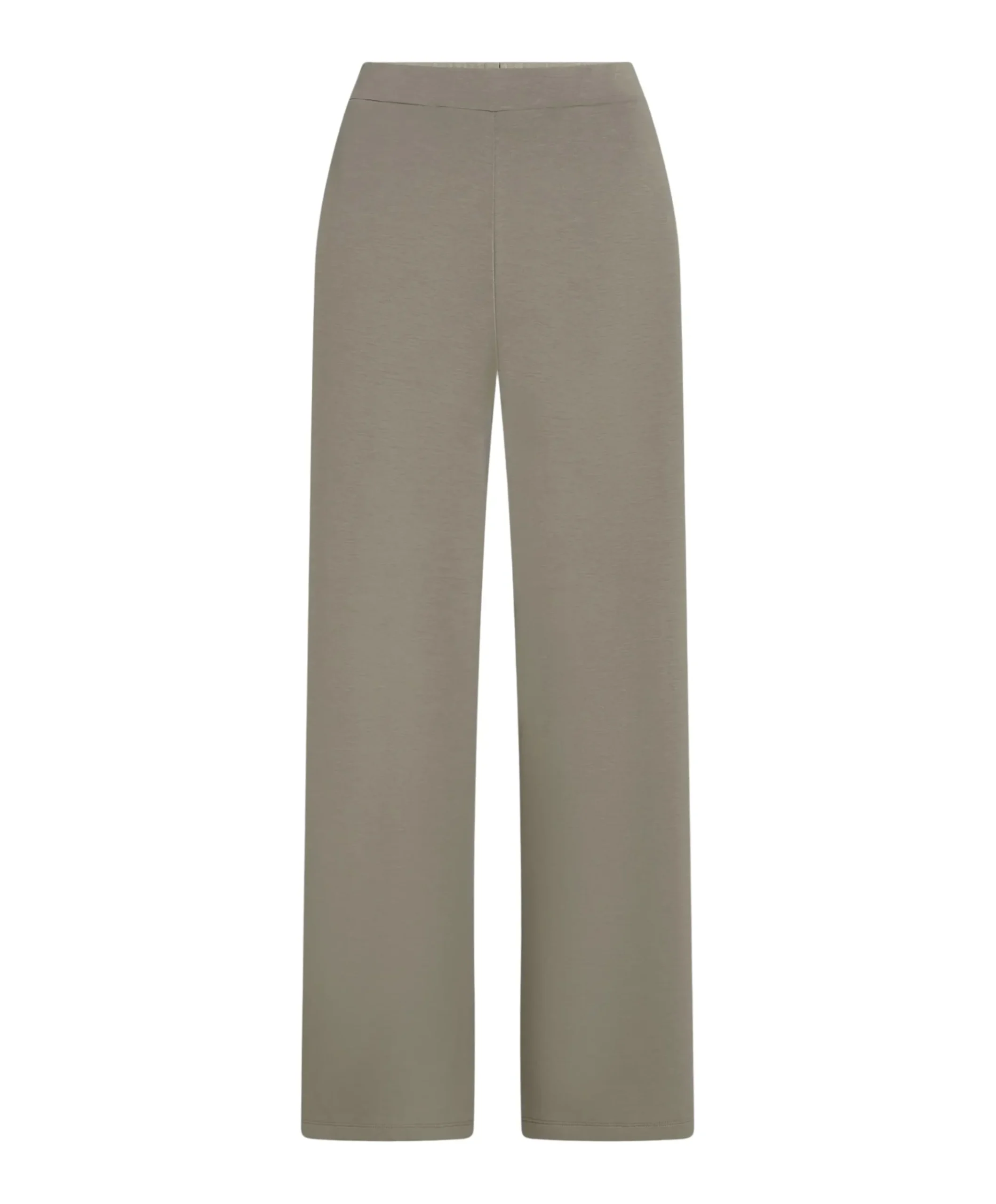 Stripe dames broek beige