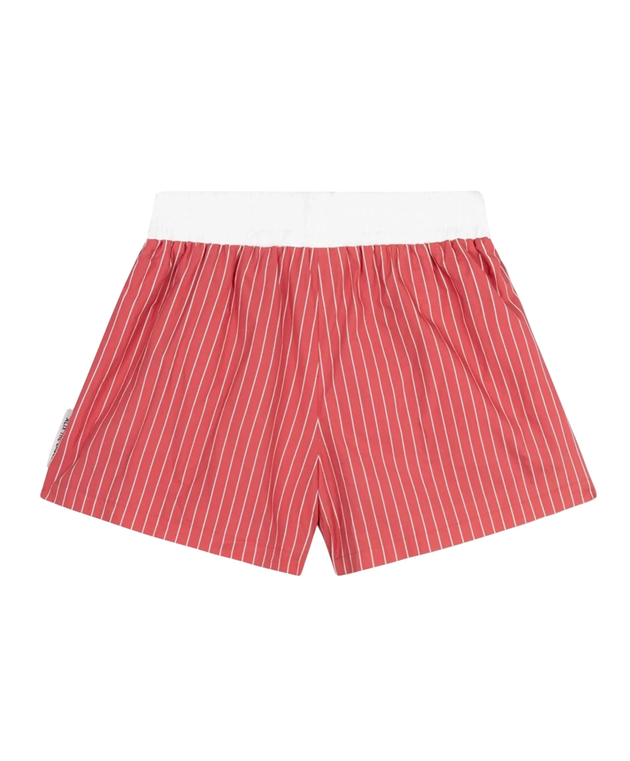 STRIPED dames korte broek rood