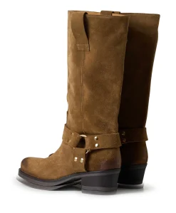 Texas Boot - Suede dames laarzen bruin