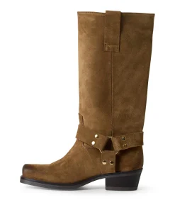 Texas Boot - Suede dames laarzen bruin