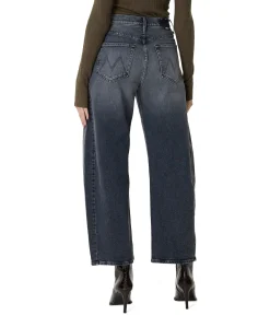 The half pipe flood dames jeans grijs