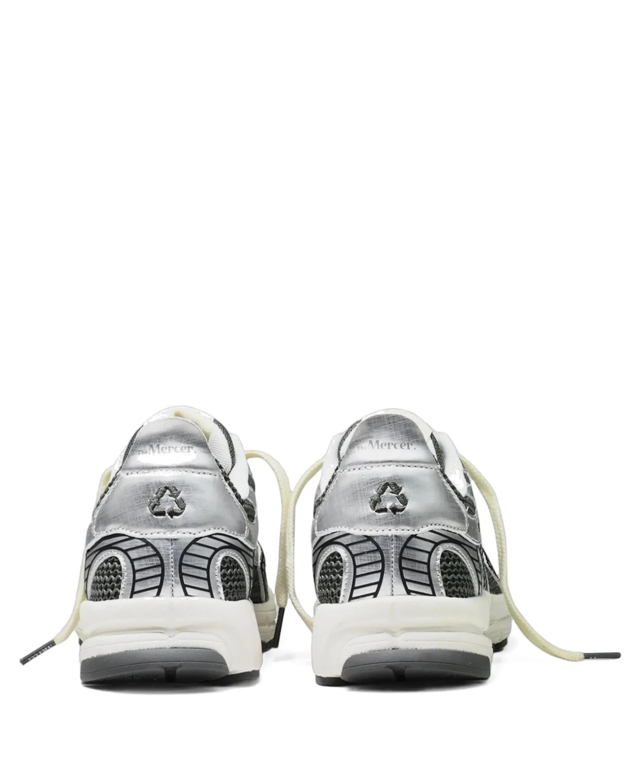The Re-Run Scratched dames sneakers zilver