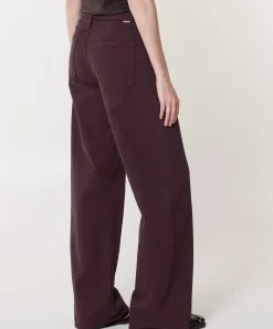 The Rerun ZIP SNEAK dames jeans bordeaux