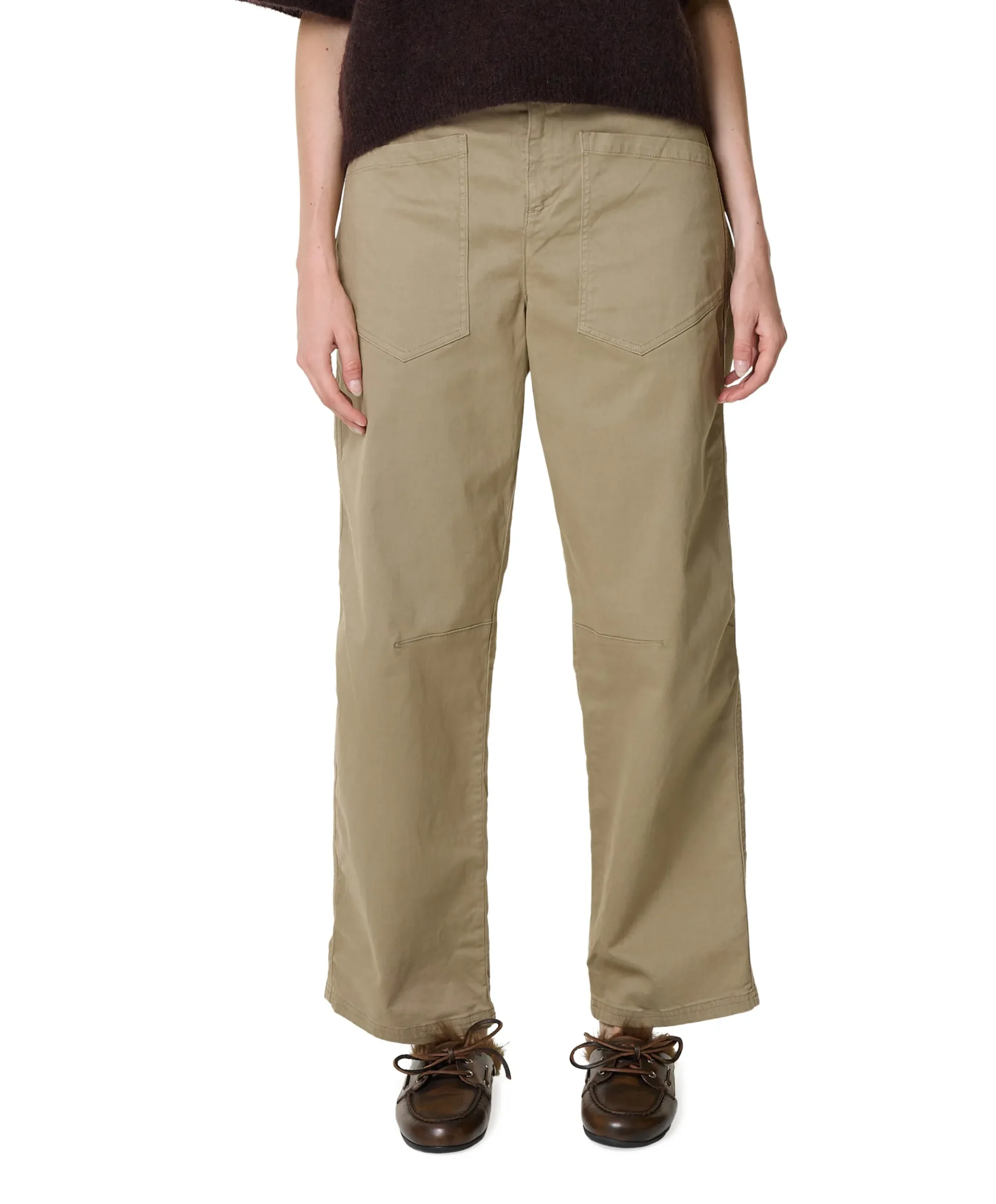 Trousers dames broek beige