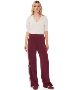 Trousers tape Modal dames broek bordeaux