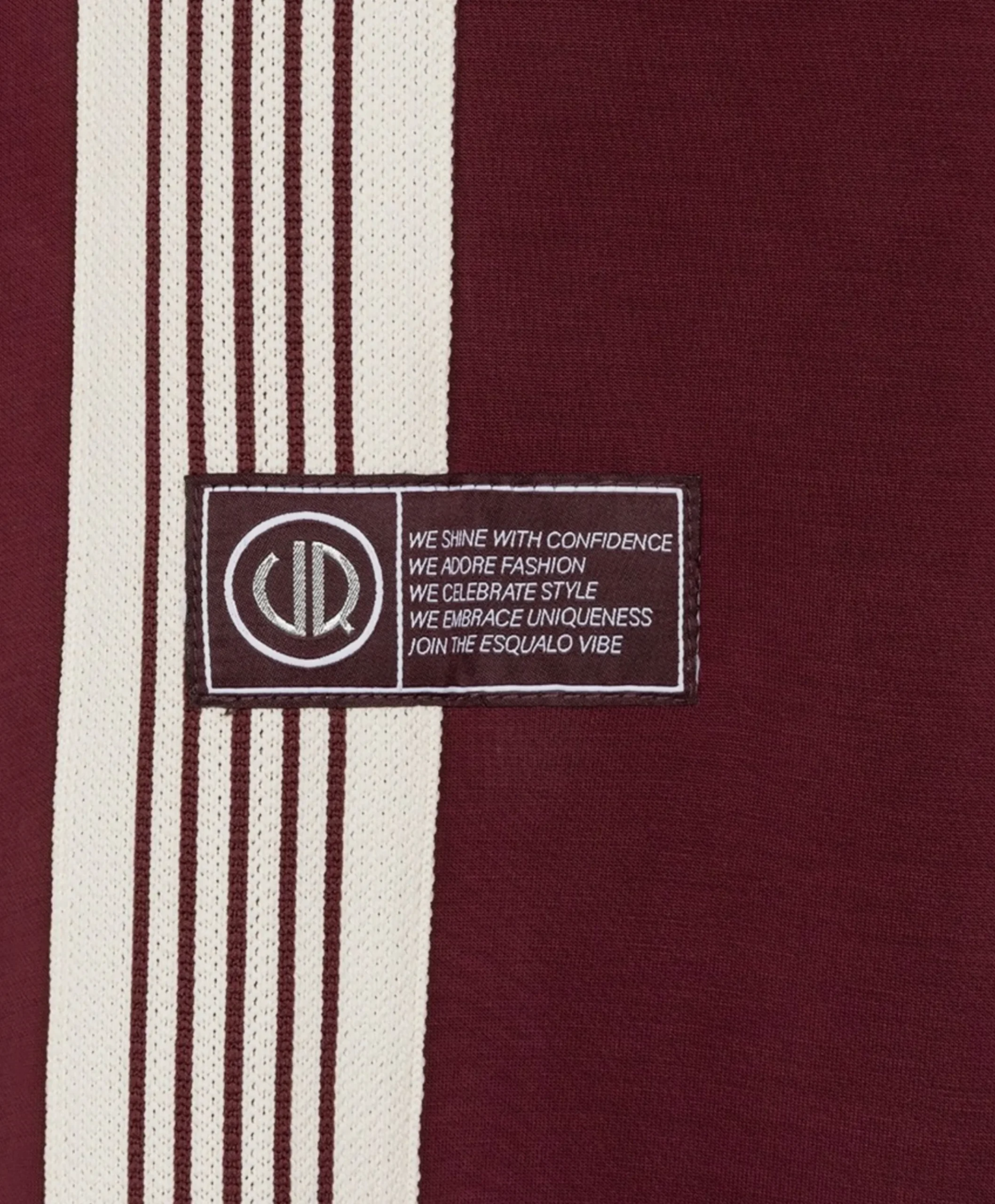 Trousers tape Modal dames broek bordeaux