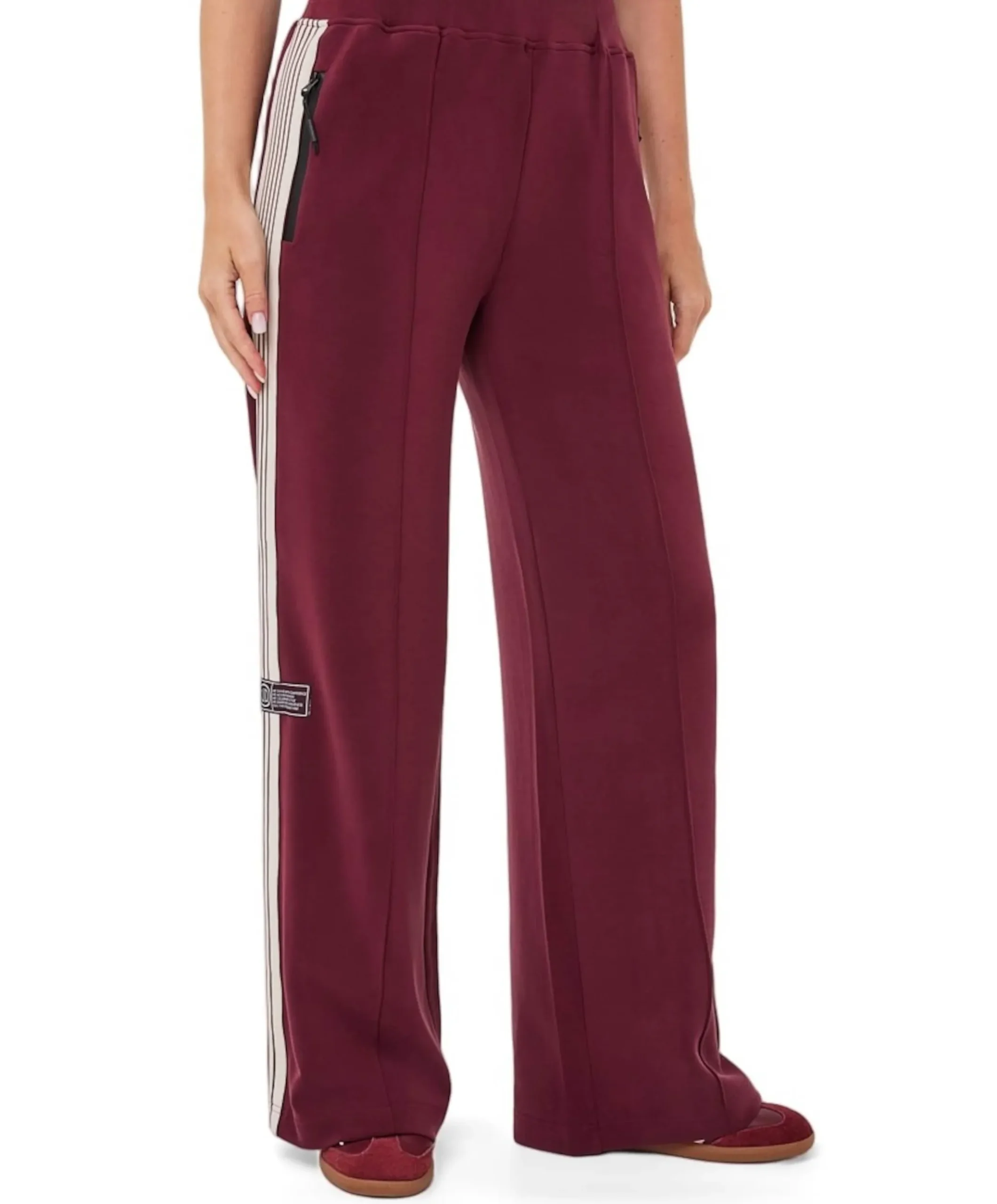 Trousers tape Modal dames broek bordeaux