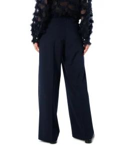 Trousers viscose blend stretch (4s2711) blauw