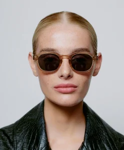 Uniseks zonnebril beige