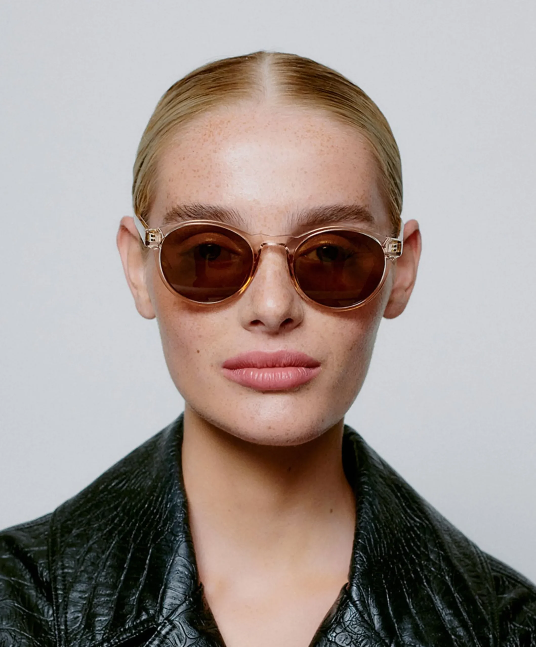 Uniseks zonnebril beige
