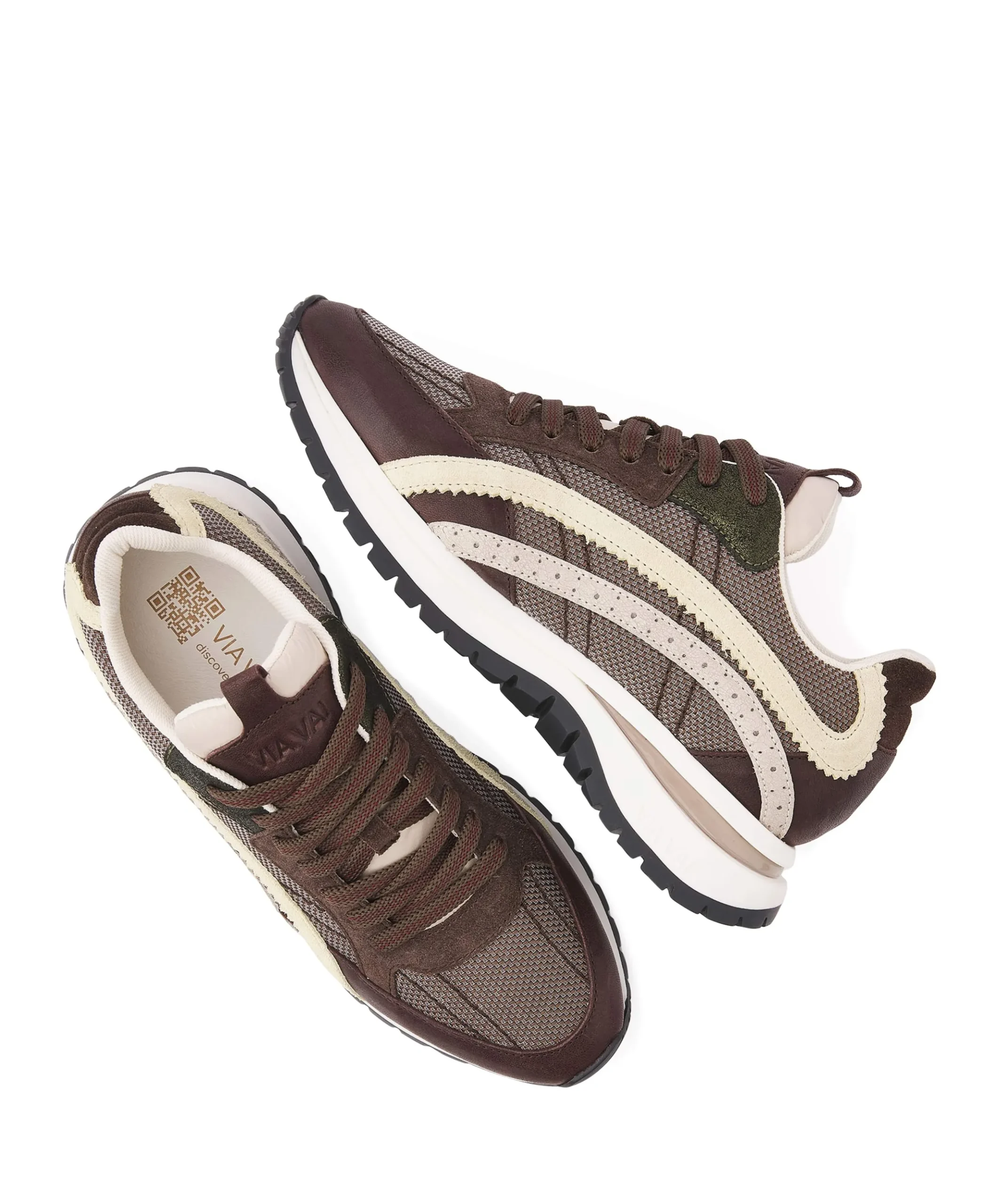 Usher Lott dames sneakers bruin