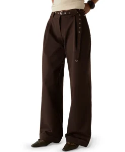 VALEA BROWN dames broek bruin