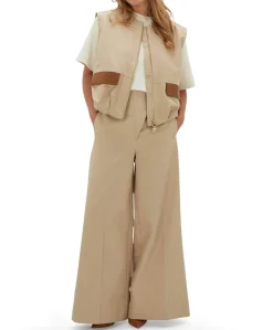 VEN dames broek beige