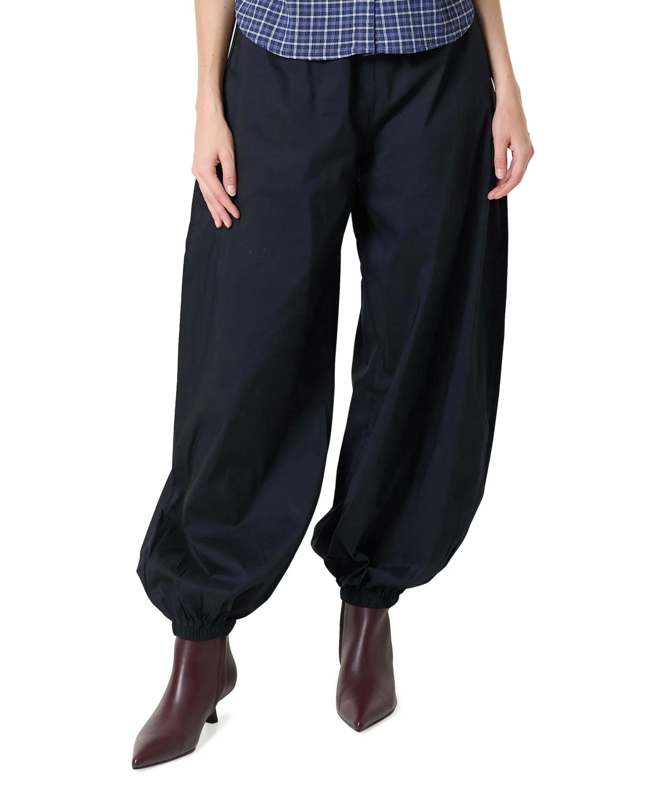 VIONELLY HW BALLOON dames broek zwart