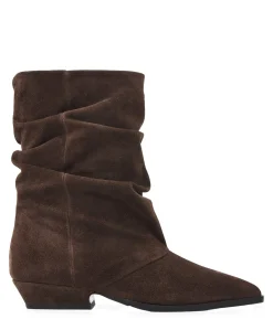 Vive Joan dames enkellaarzen bruin