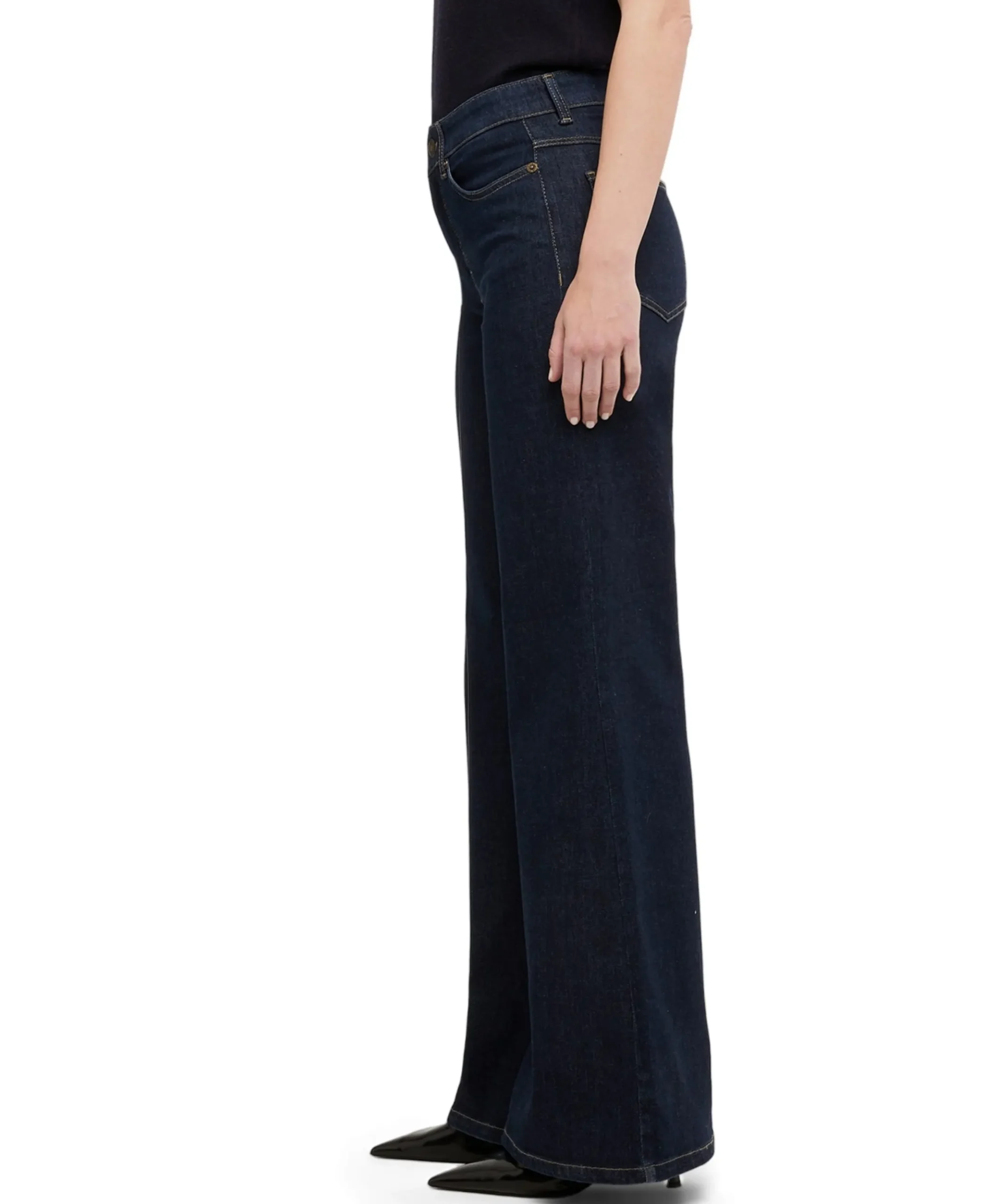 WIDE dames jeans blauw