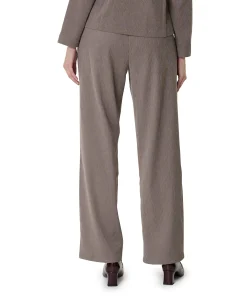 Wide leg dames broek beige