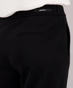 Wide leg Feminine broek zwart