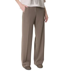 Wide leg Feminine dames broek beige
