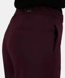 Wide leg Feminine dames broek bordeaux