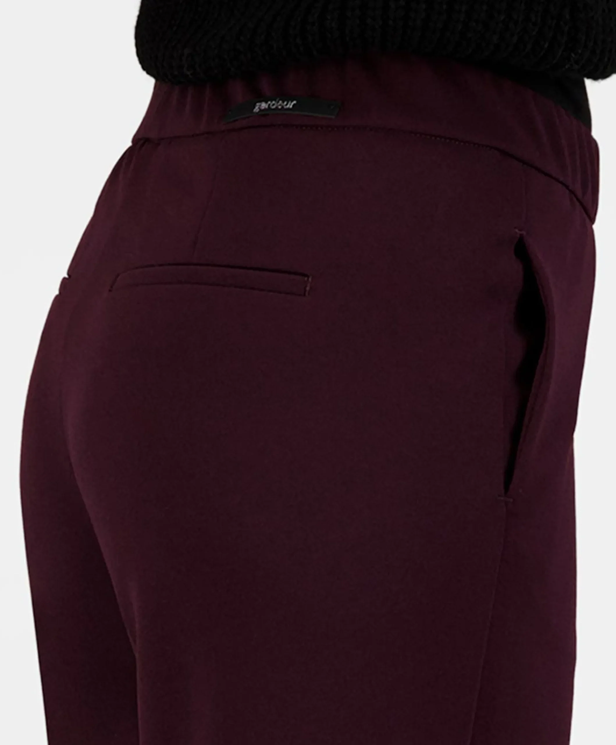 Wide leg Feminine dames broek bordeaux