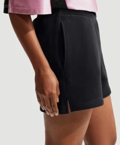 W Nk Stdo Flc Mr Std 4in dames shorts zwart
