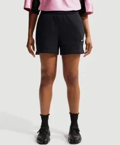 W Nk Stdo Flc Mr Std 4in dames shorts zwart
