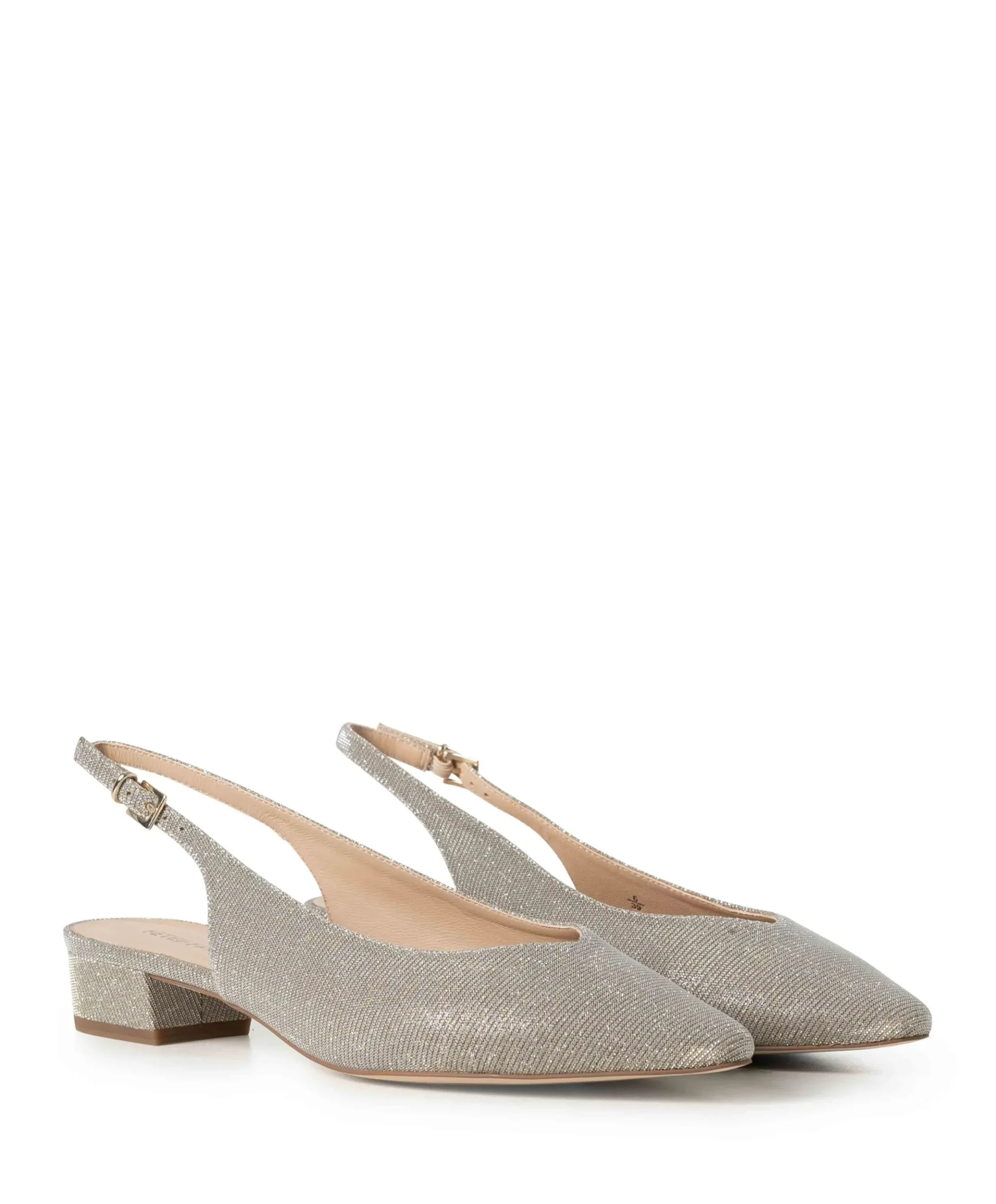 Women Sling dames slingbacks goud