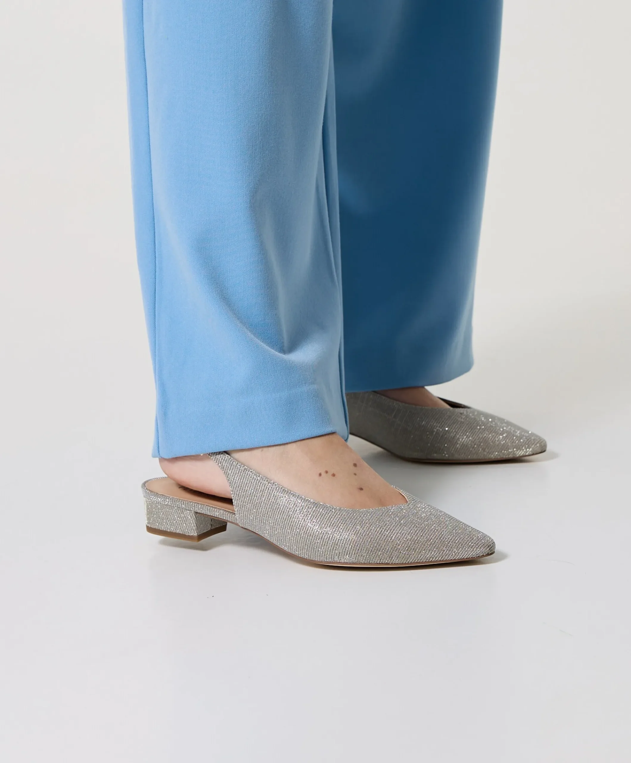 Women Sling dames slingbacks goud