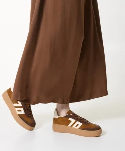 XXL dames sneakers bruin