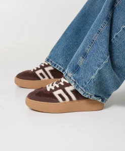XXL dames sneakers bruin