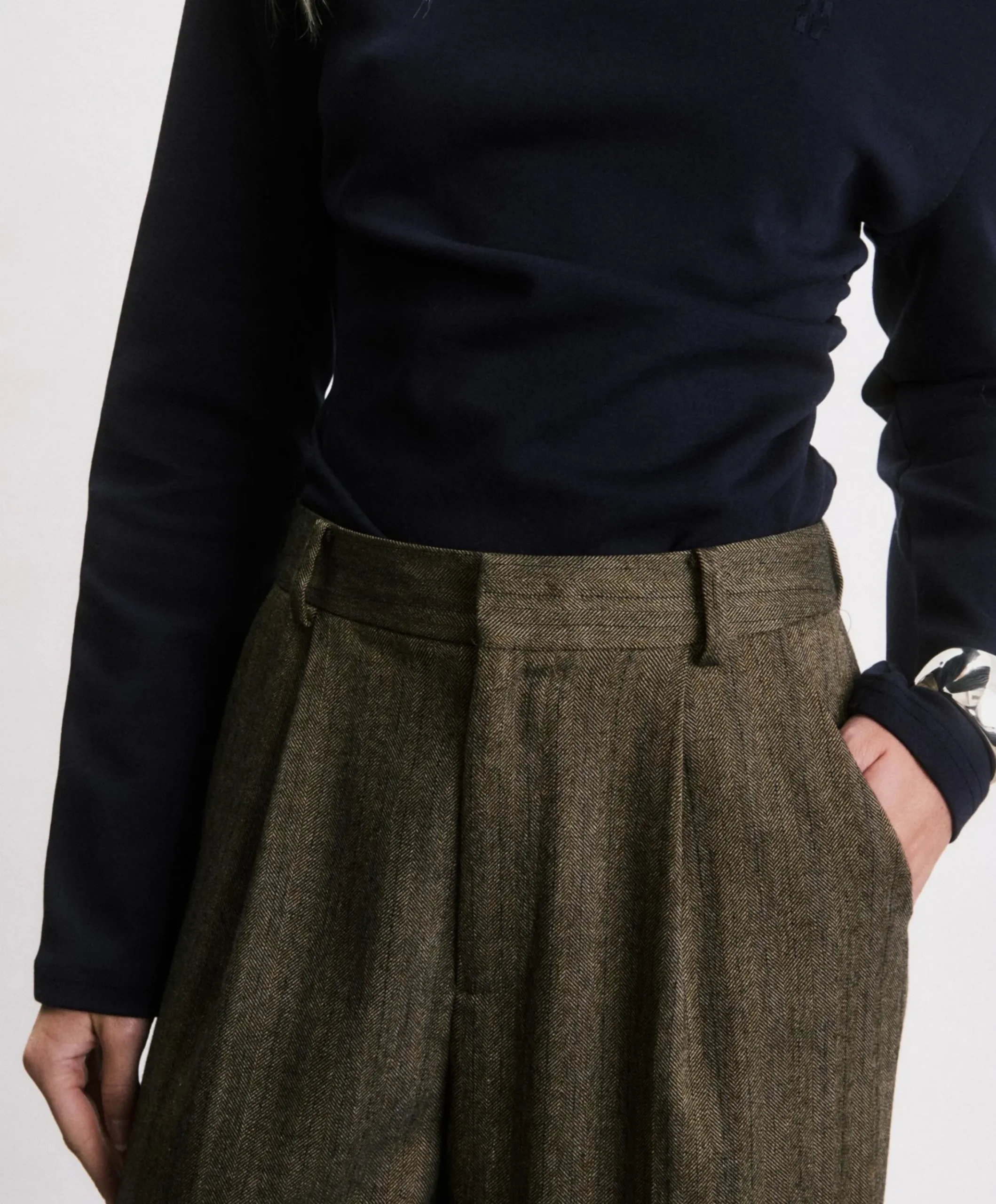 Zander dames pantalon groen